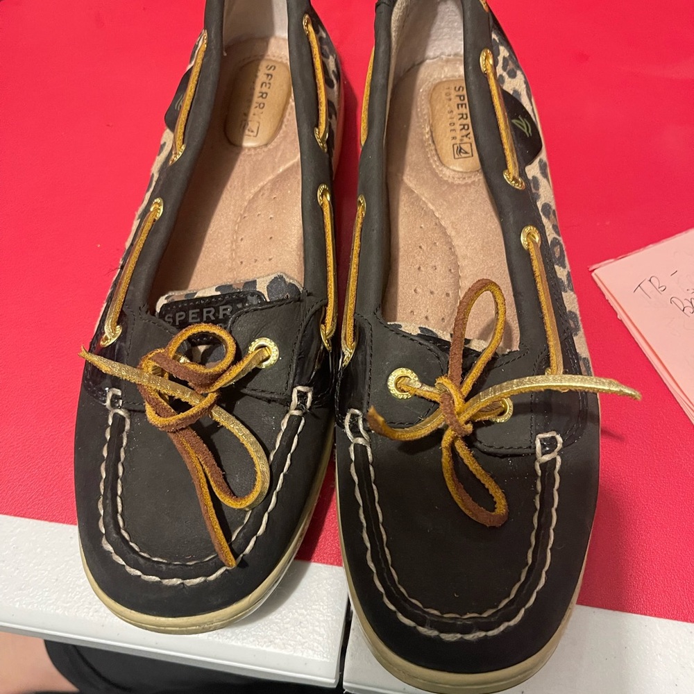 Sperry Leopard Loafers